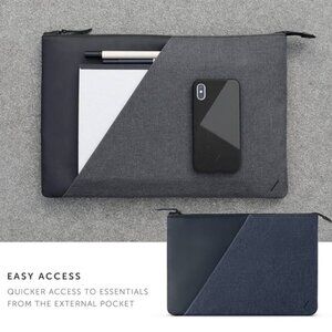 Native Union Stow Slim Laptop Sleeve Case Black Gray
